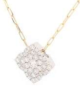New Frederic Sage 1.09ctw Diamond Large Fleur D’mour Pendant Necklace in 14K