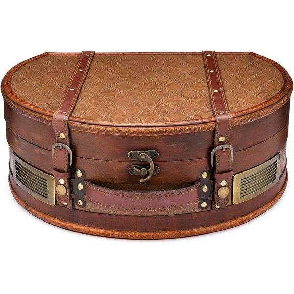Wooden Suitcase Turntable Record Player
