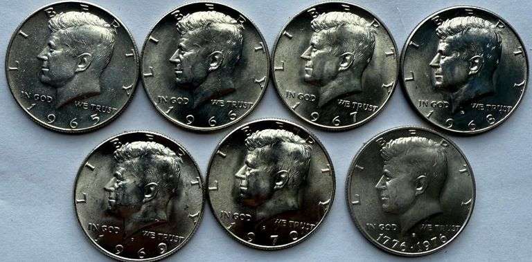 Year Run of Kennedy Clad Silver Halves