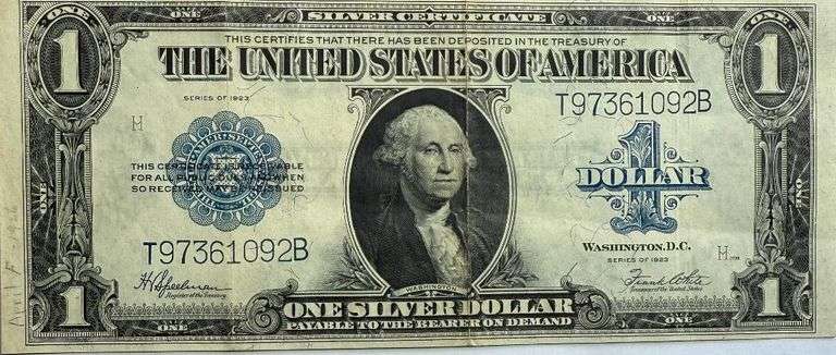$1 Clean Series 1923 Silver Certificate.
