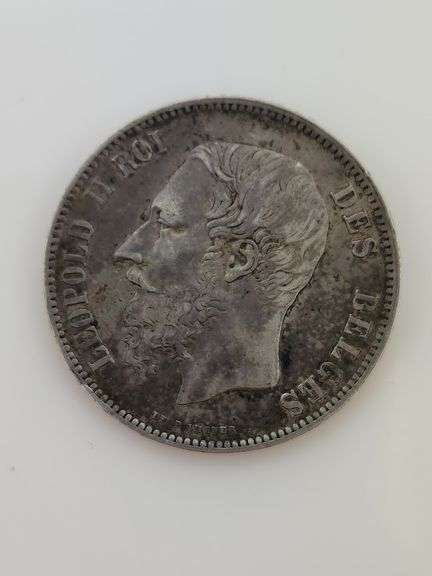 1867 Belgium 5 Francs