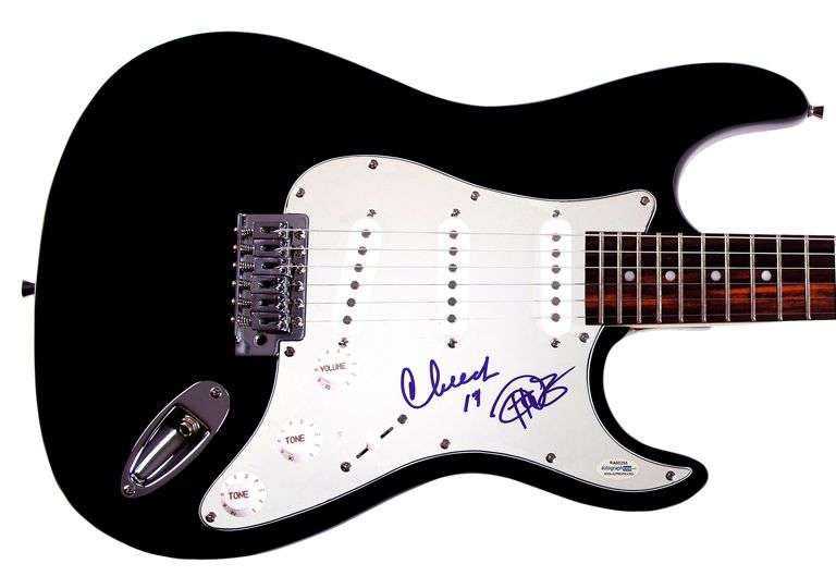 Cheech & Chong Signed X2 Guitar Cheech Marin Tommmy Chong ACOA