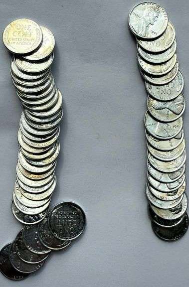 Roll of BU 1943 Steel Cents