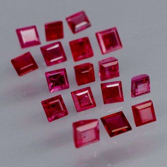 Top blood red! VS to SI clarity! Heated only 2.40ct Ruby set!!!
