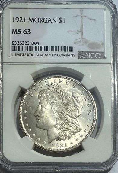 1921 NGC MS 63 Morgan Dollar