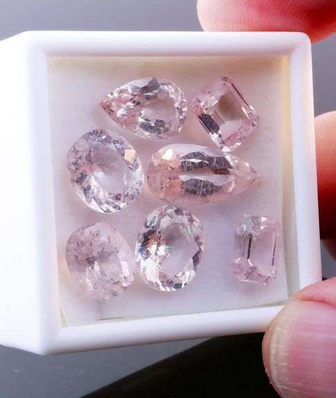 Amazing 16.65ct real UNTREATED Brazilian Morganite set!