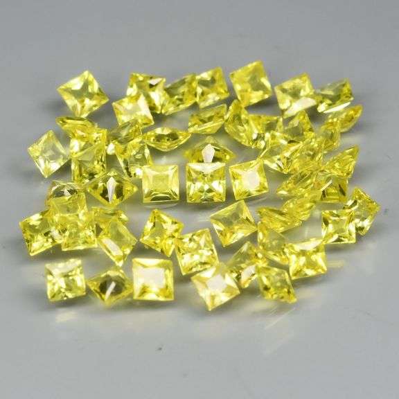 3.58ct IF to VS grade canary yellow Songean Sapphire set!!!
