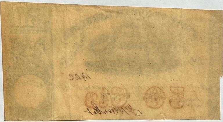 50 Cent State of North Carolina 1864 Series Sliderish Note