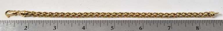 Wonderful 18K Yellow Gold Chain Bracelet