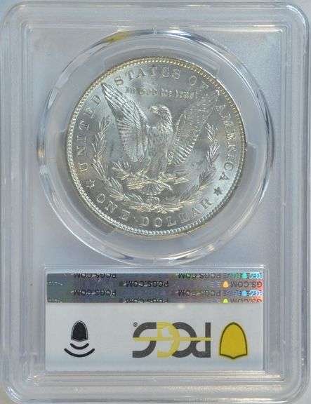 Great creamy-white Gem BU 1886 Morgan Silver Dollar. PCGS MS65