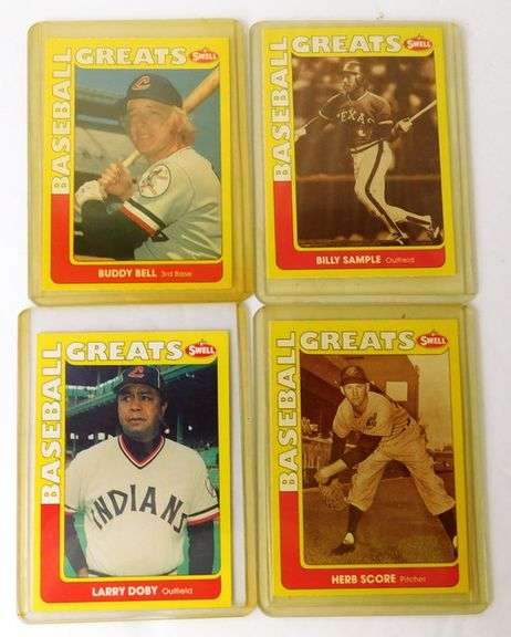 4 Swell 1990 Greats Baseball Cards