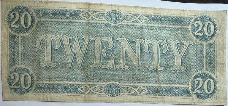 $20 CSA Note Feb 17 1864 Series