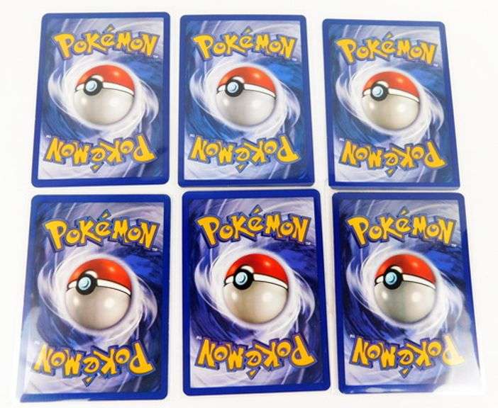 6 Pokémon 1999 1st Edition Trade Cards