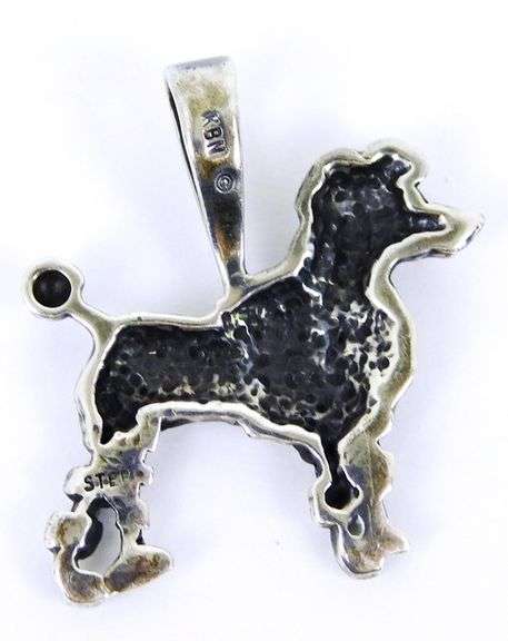 Kabana Sterling Poodle Pendant