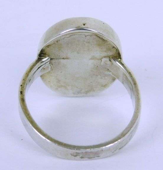 Vintage Sterling Silver Mood Ring, Size 9.5