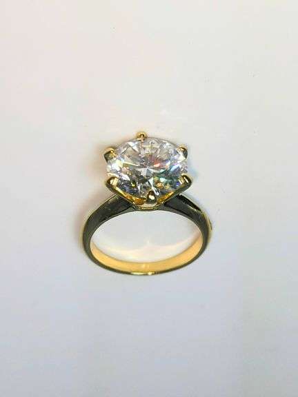 Ladies Sparkling 5 Ct White Simulated Lab Diamond  Ring