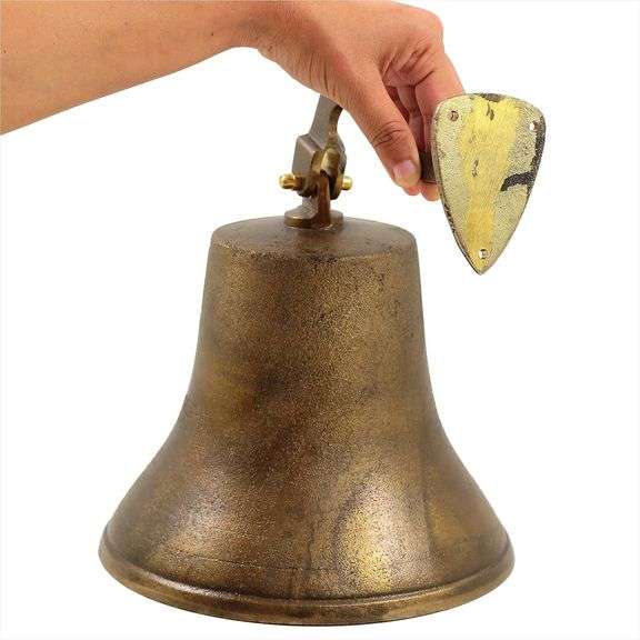 Rustic Brass Ship Bell Solid Brass