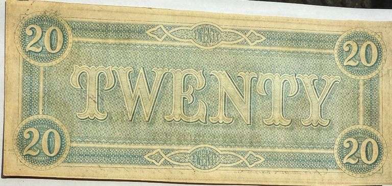 $20 CSA Note Feb 17 1864 Series