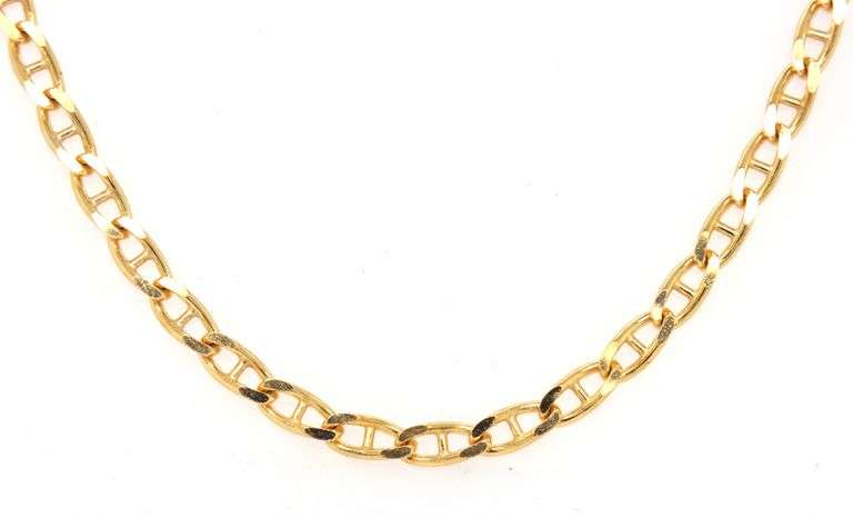 14kt Yellow gold Gucci link chain necklace