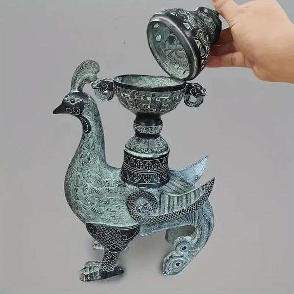 Bronze Phoenix Incense Burner