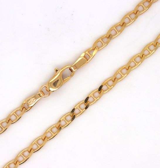 14kt Yellow gold Gucci link chain necklace