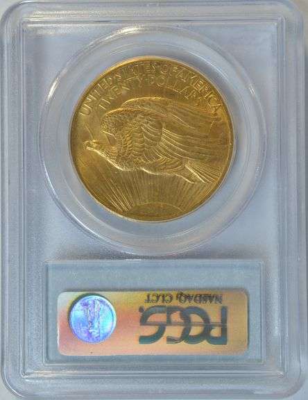 Better date 1907 St. Gaudens $20 Gold Piece. PCGS MS62