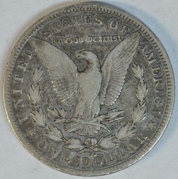 Key date 1890-CC Morgan Silver Dollar in nice condition.