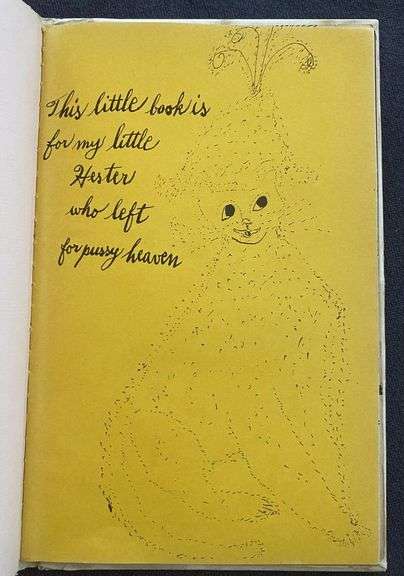 Very rare Andy Warhol collection, Cat series,  New York, 1954. Original edition, guarded in the orig