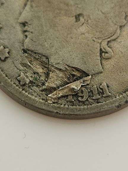 1911 Liberty Head Nickel - Lamination Error
