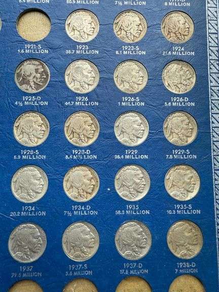 1939 Buffalo Nicket Pat Set in Whitman Display