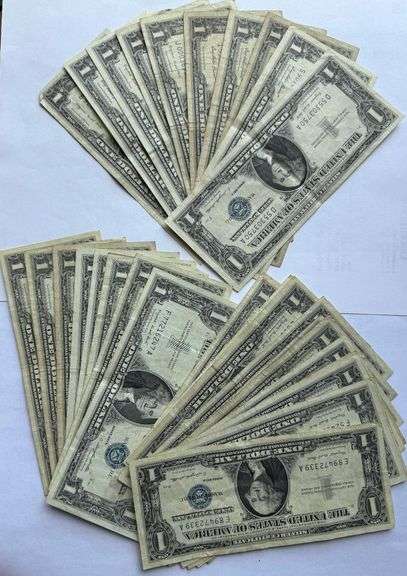 30 1957 $1 Silver Certificates