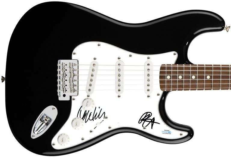 Judas Priest Autographed X2 Signed Guitar Ian Hill Rob Halford ACOA