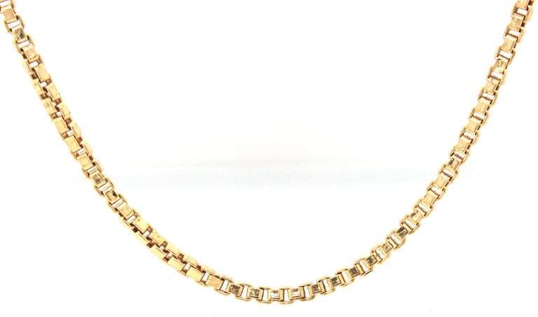 14kt Yellow gold 2mm box chain necklace