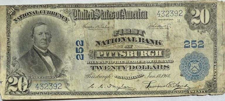 $20 Series of 1902 Pittsburgh National Note