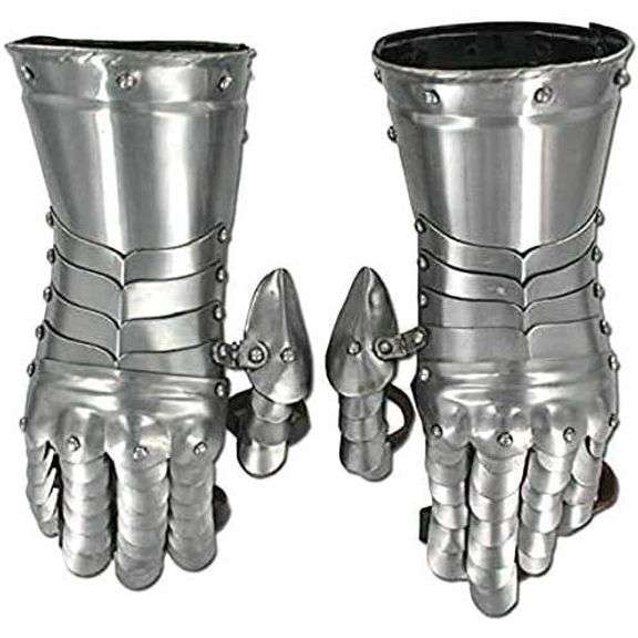Medieval Knight Steel Gauntlets
