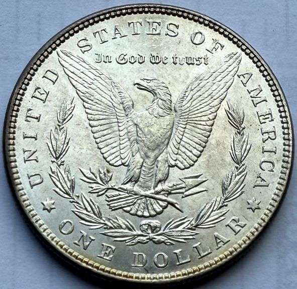 1887 BU Roll End Morgan Dollar.