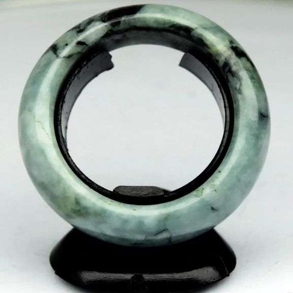 Wow! 22.48cts of black and blue green Burmese Jade!