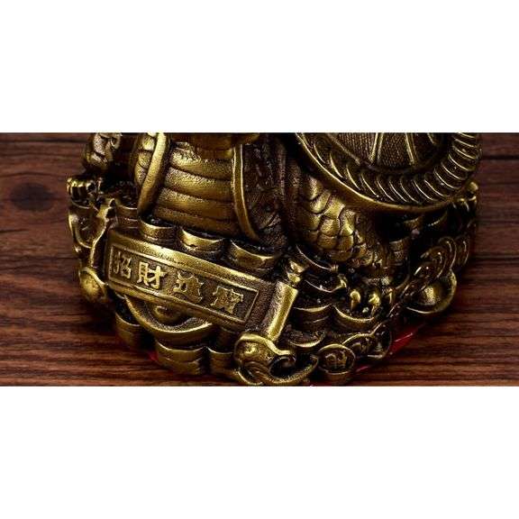 Feng Shui Dragon Tortoise with Yin Yang Bagua