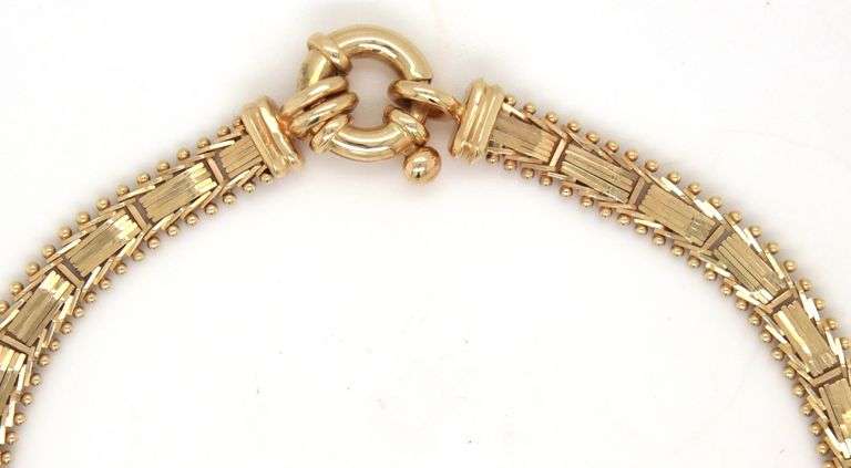 Popular 14K YG Riccio link Bracelet