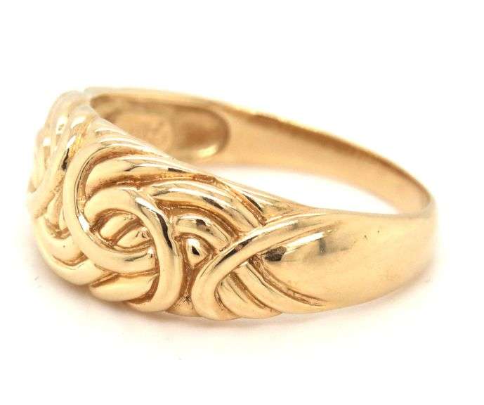 Byzantine Inspired 14K YG Dome Ring