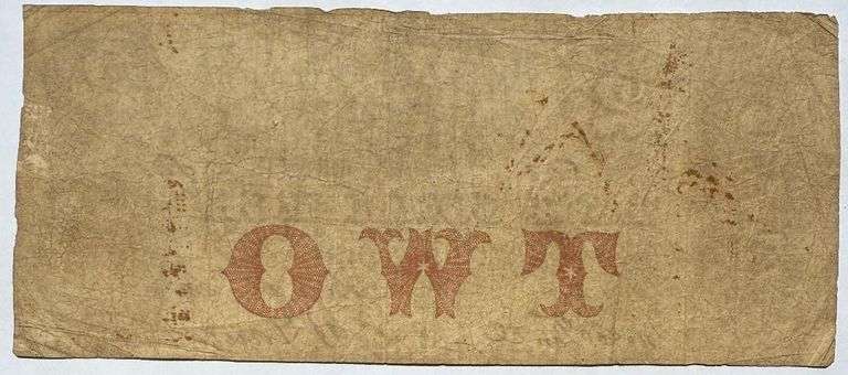 $2 Bank of Commerce Savannah Ga Jan 2 1860 Note.