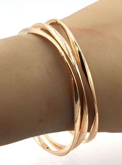 Itaor Italy 925 Sterling Silver Set Of Three Bangles
