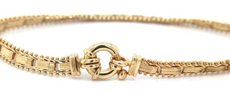 Popular 14K YG Riccio link Bracelet
