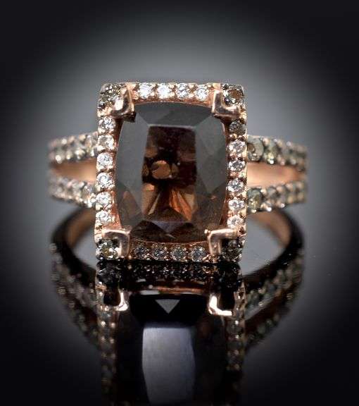 LeVian 14K Rose Gold Smoky Quartz Ring