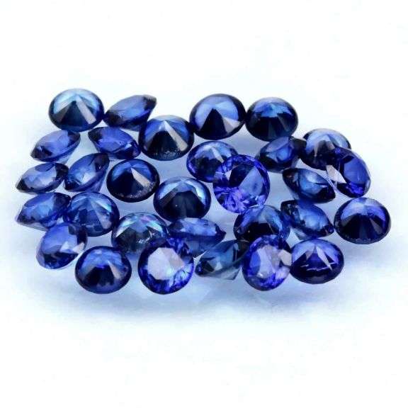 Top cobalt blue! 2.25ct set of Ceylon Sapphires!