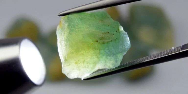Real! 53.80ct uncut, untreated Grandidierite set!