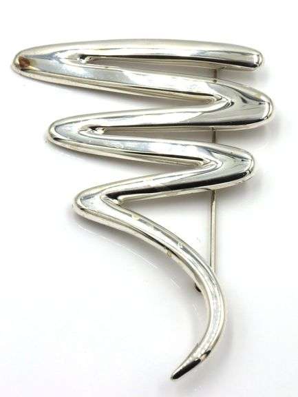 Tiffany & co large zig zag pin