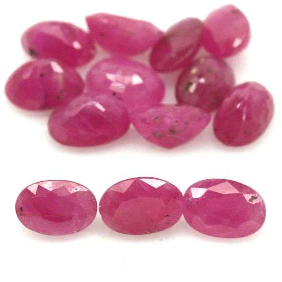 Rare heated only 9.83ct Ruby set from Madagascar