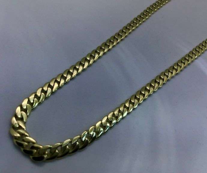 14K Yellow Gold Italian Cuban Link Chain