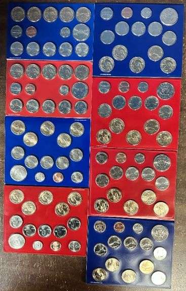 Super lot of 4 Different Full Mint Sets from 2007 to 2013 Dollar Sets